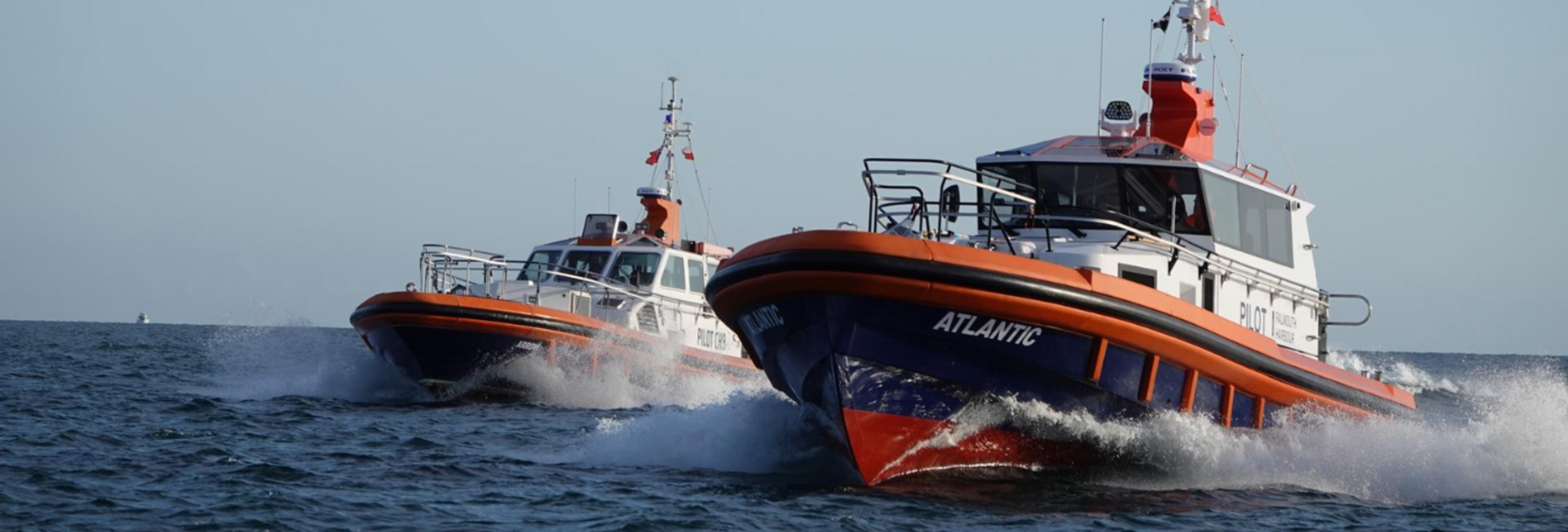 Refit Pilot Vessels Atlantic and Arrow of Falmouth Harbour UK