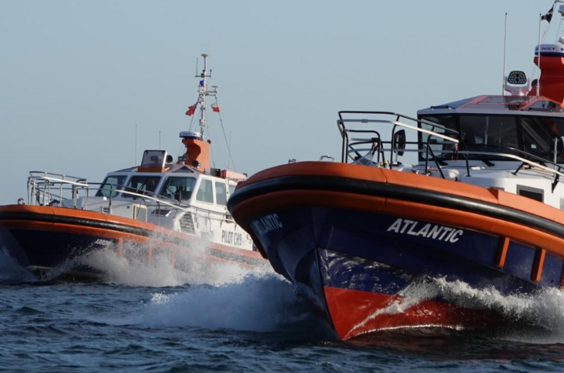 Refit Pilot Vessels Atlantic and Arrow of Falmouth Harbour UK