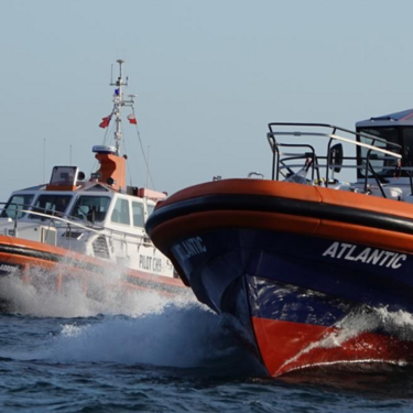 Refit Pilot Vessels Atlantic and Arrow of Falmouth Harbour UK