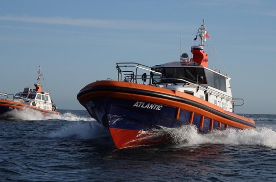 Refit Pilot Vessels Atlantic and Arrow of Falmouth Harbour UK